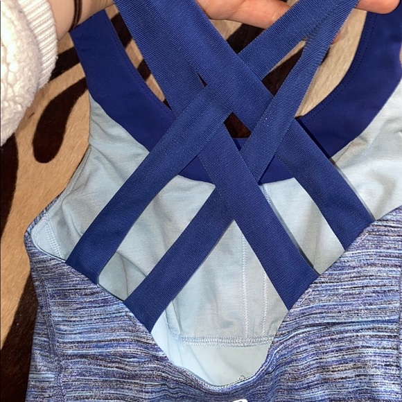 Lululemon multi colored blue scoop neck tank - Picture 4 of 5